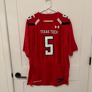 Under Armour Patrick Mahomes Texas Tech Red Raiders Jersey NCAA Football size XL